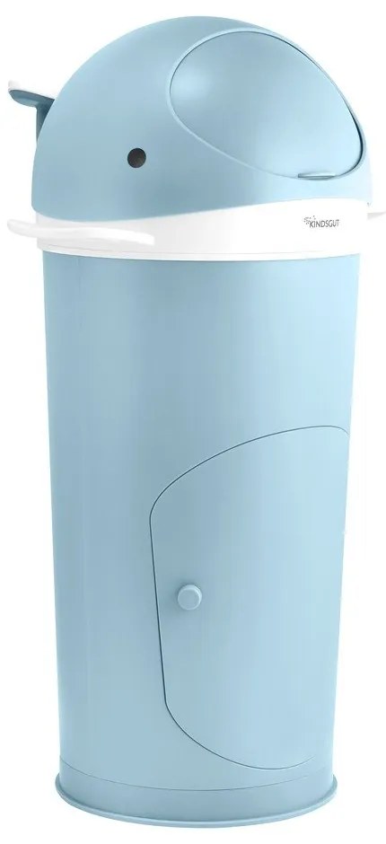Светлосиньо пластмасово кошче за пелени 25 l Whale – Kindsgut