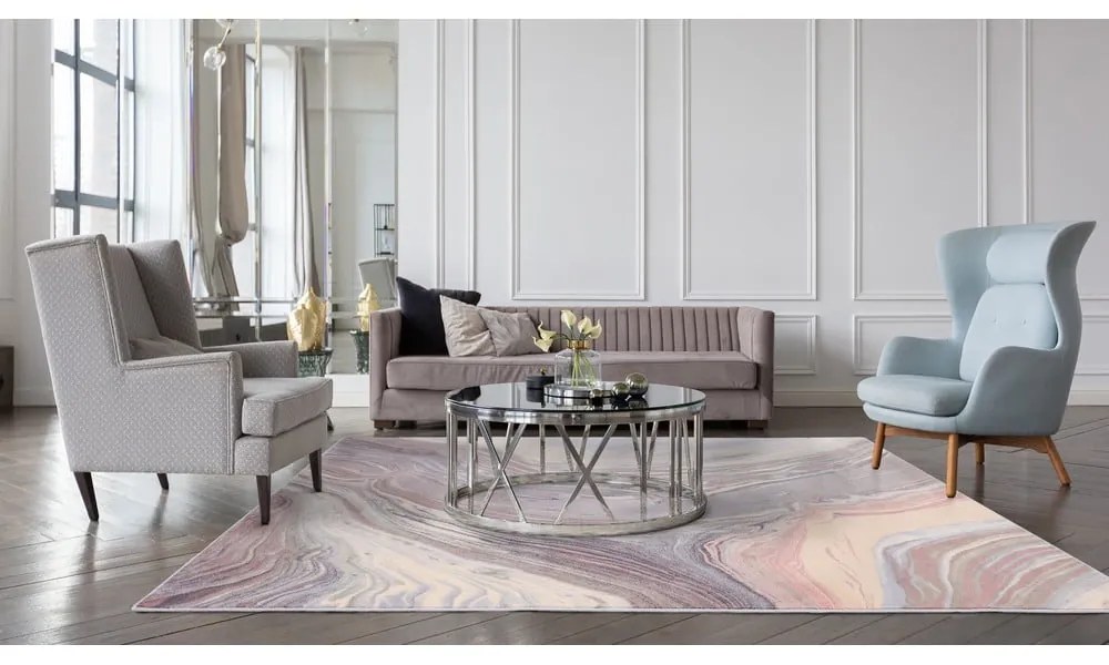 Сив вълнен килим 160x240 cm Agate - Agnella