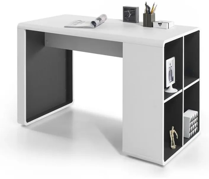 Писмено бюро TEO бяло/антрацит