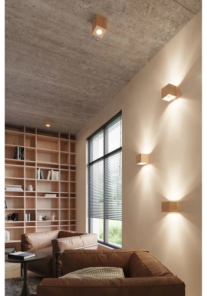 Дървена стенна лампа Geo - Sollux