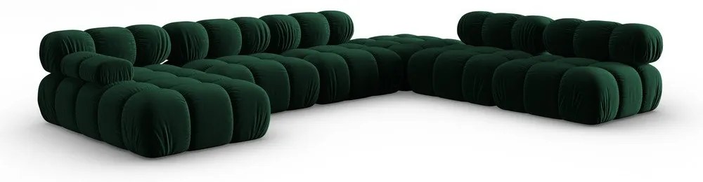 Зелен кадифен диван 379 cm Bellis - Micadoni Home