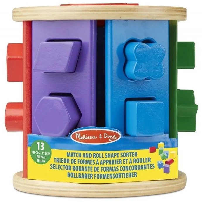 Melissa &amp; Doug - Дървен сортер с форми - Ролка