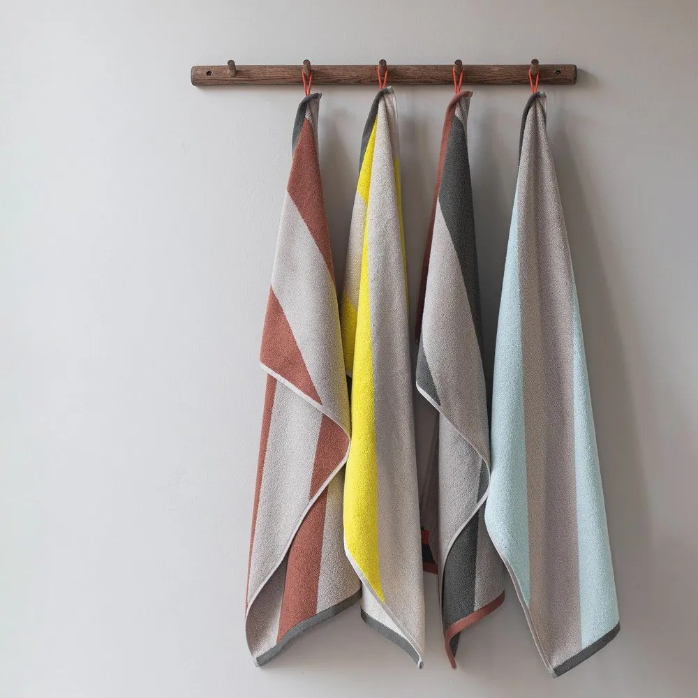 Жълти кърпи в комплект от 2 бр. от органичен памук от тери 40x55 cm Diagonal – Mette Ditmer Denmark