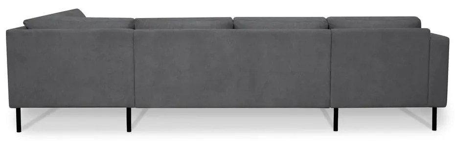 Тъмносив ъглов диван (десен ъгъл/"U" форма) Hero – Scandic