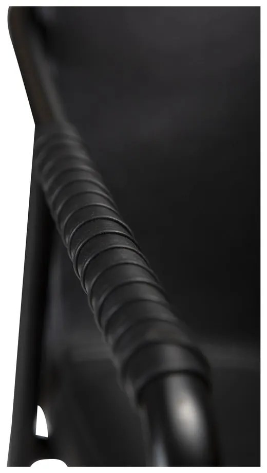 Черен бар стол от изкуствена кожа, височина 95 cm Boto - DAN-FORM Denmark