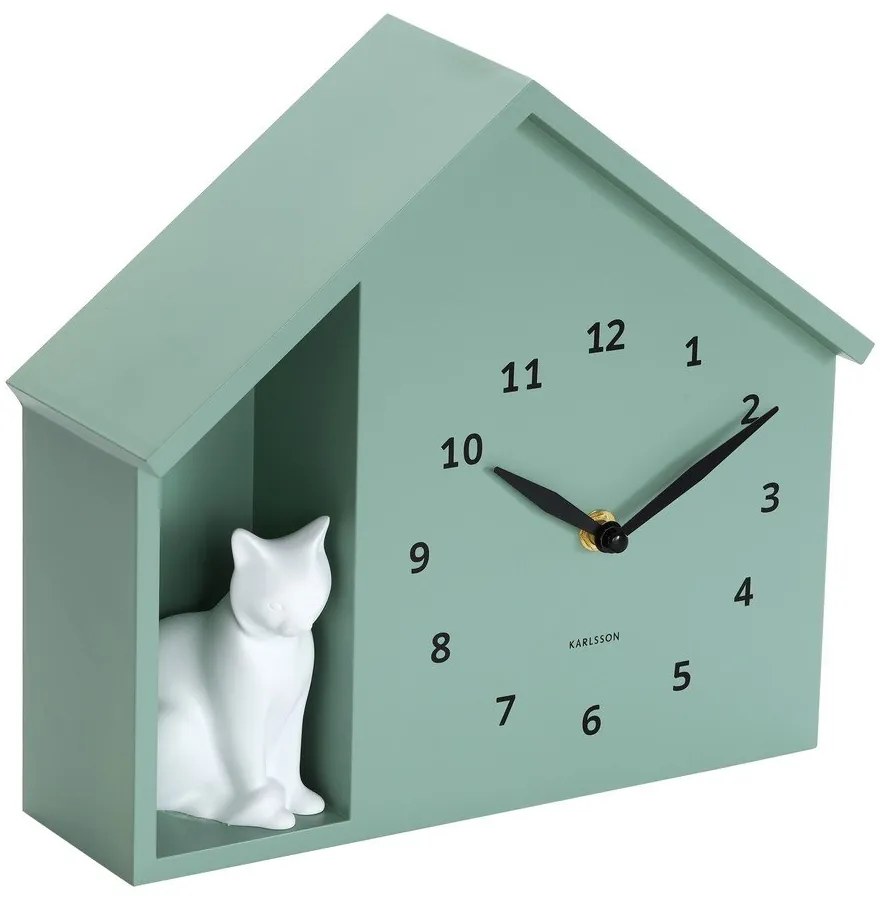 Стенен часовник Sitting Cat – Karlsson