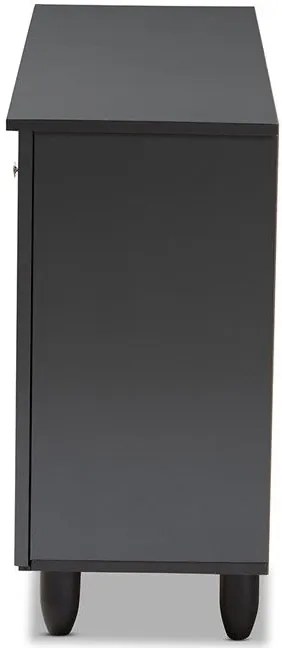 Шкаф за обувки Warren 3D-Тъмно сив