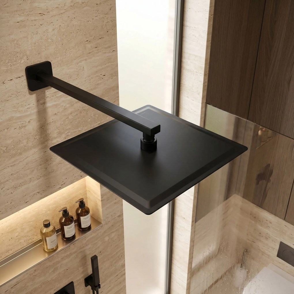 Квадратен душ пита REA JS-P015B 30cm Black