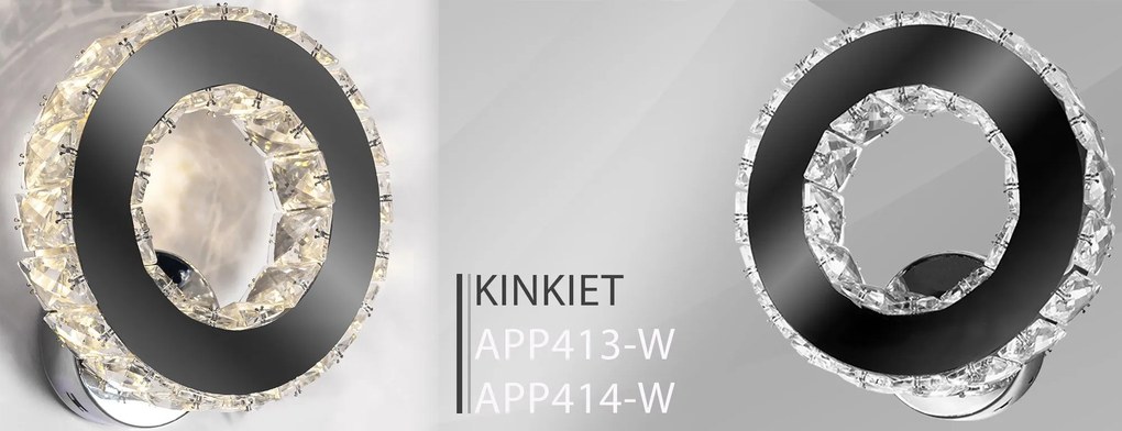 Аплик Кристален LED APP413-W APP414-W