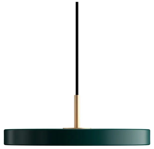 Тъмнозелено LED висящо осветително тяло с метален абажур ø 31 cm Asteria Mini – UMAGE