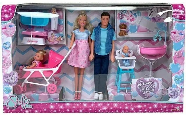 Simba - Steffi Love - Бременната Кукла Стефи със семейство 105733426