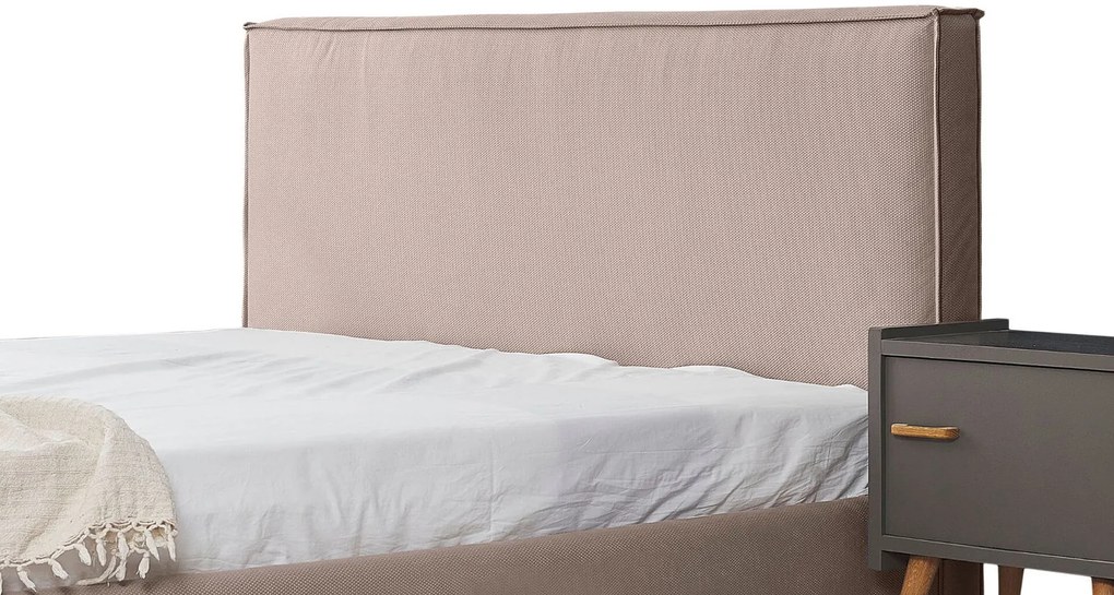 Тапицирано легло Pure-Mocca-110 x 200-Χωρίς μηχανισμό ανύψωσης