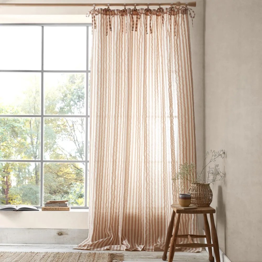 Завеса теракотена 140x183 cm Zanzibar Stripe – Pineapple Elephant