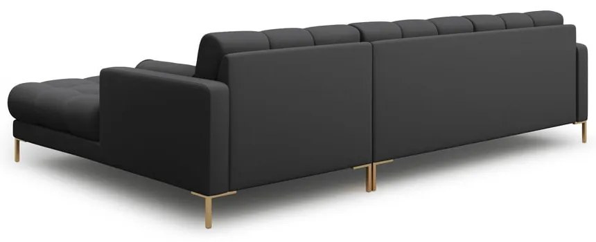 Тъмносив ъглов диван (десен ъгъл) Bali – Cosmopolitan Design