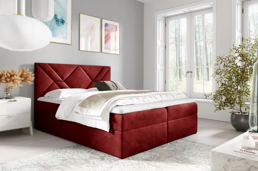 Тапицирано легло Box 6-Prasino-140 x 200