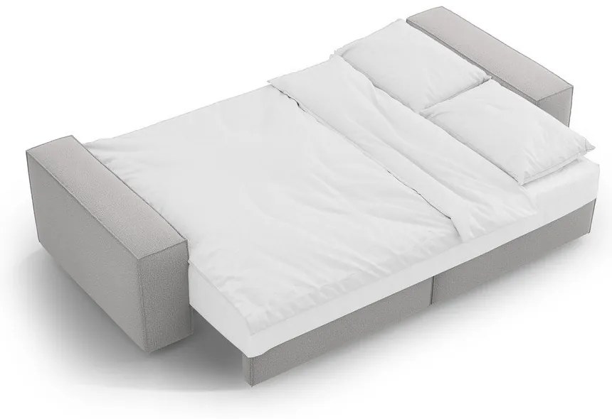 Светлосив разтегателен диван 247 cm Jodie – Micadoni Home