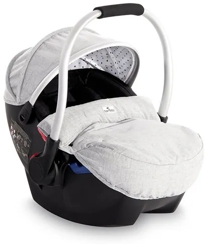 Столче за кола 0-13 кг. RIMINI LORELLI - Grey&Black DOTS