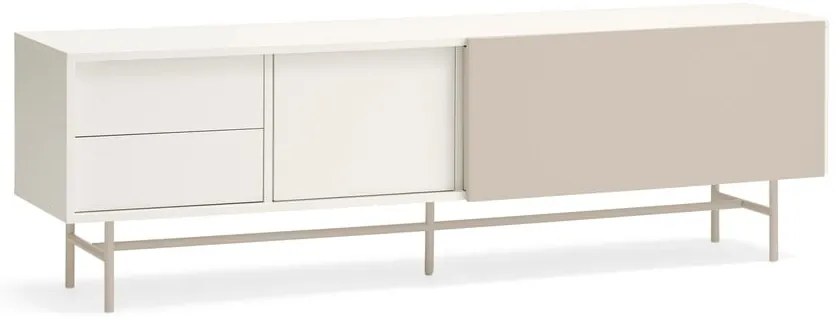 Светлосива и кремава телевизионна масичка 180x56 cm Nube - Teulat