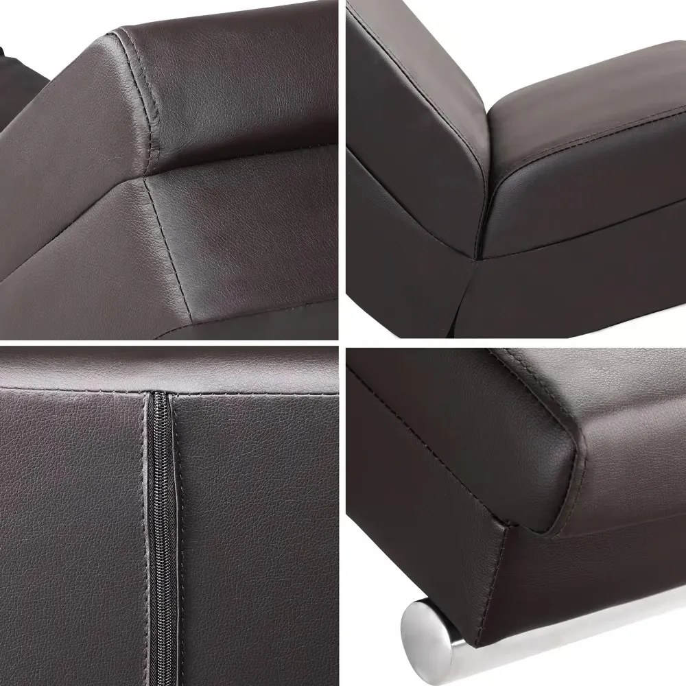 Релаксиращ масажен шезлонг Лондон с отопление textília sivá