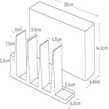 Метална стойка за кухненски прибори Tower - YAMAZAKI