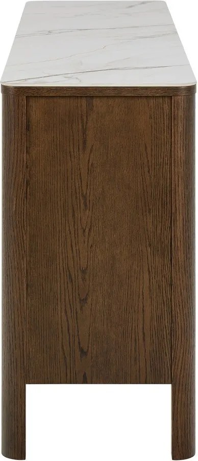 Кафяв скрин от декор от дъб 160x75x40 cm Southampton – Actona