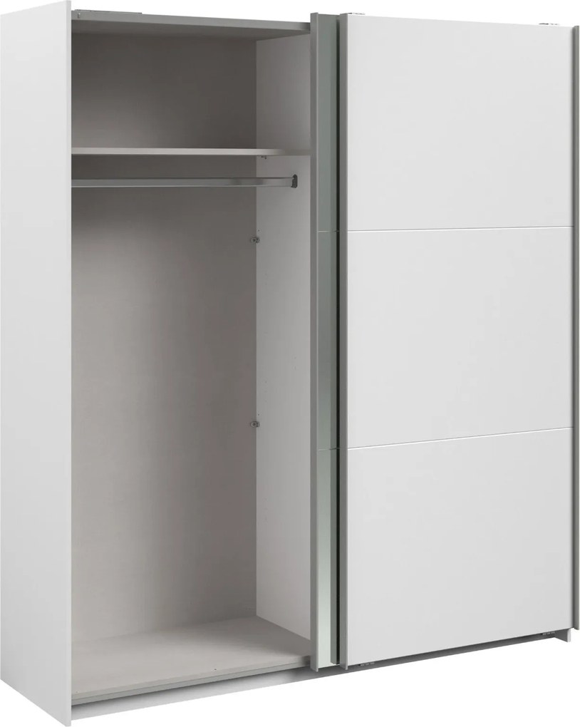 Гардероб Lynch plus с плъзгащи врати-Бял - Дължина: 180 см