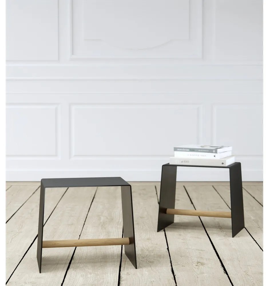 Черен метален стол Bull – LIND DNA