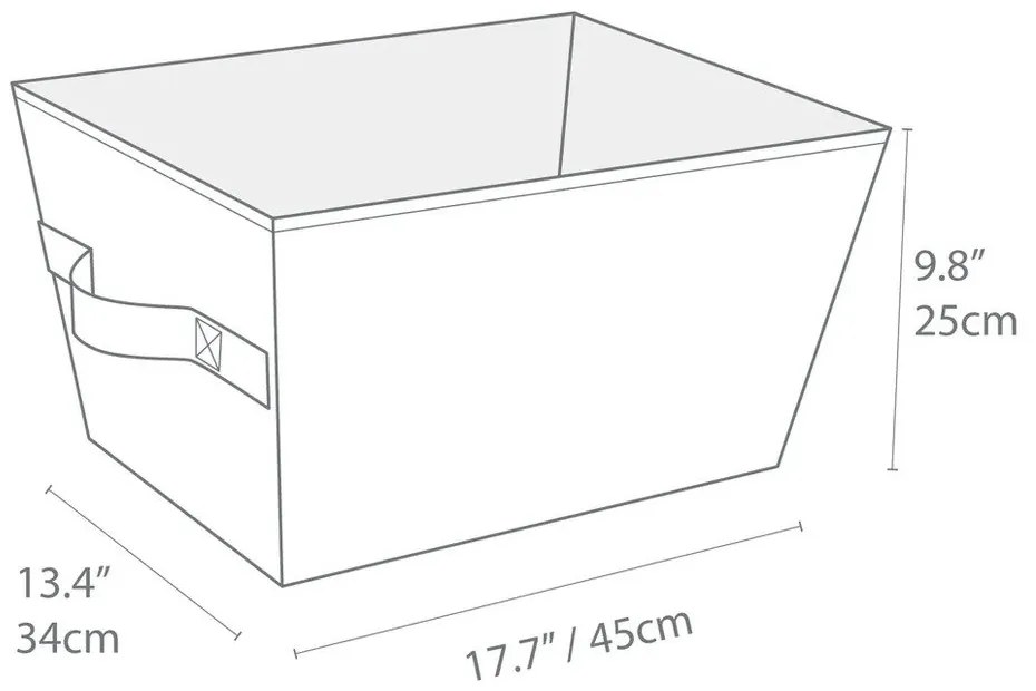 Текстилна кошница за съхранение 34,5x45x25 cm Soft Storage – Bigso Box of Sweden