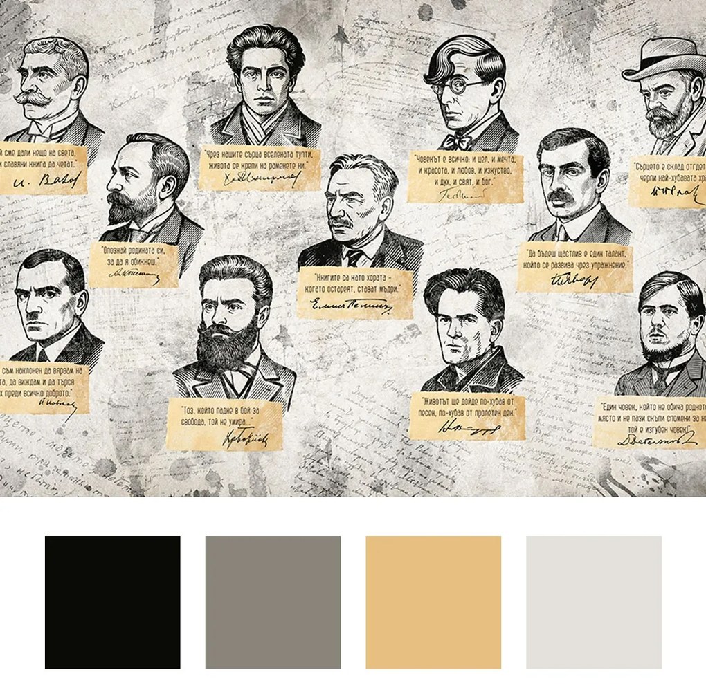 Фототапет Български Будители – вдъхновение и история