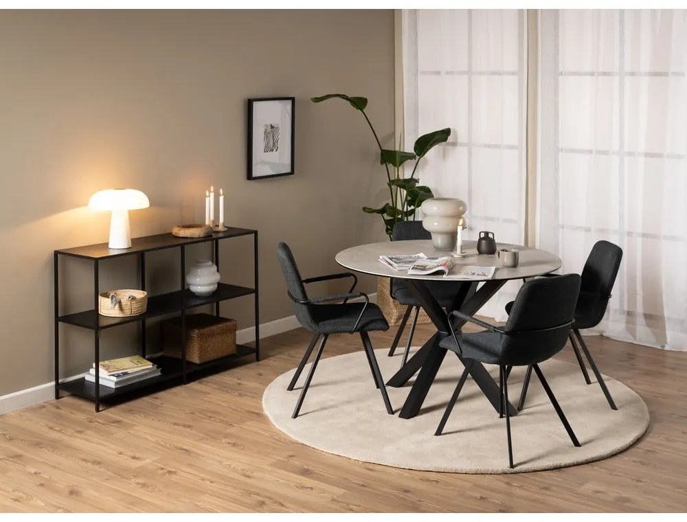 Тъмносиви трапезни столове в комплект от 2 броя Selina - Actona