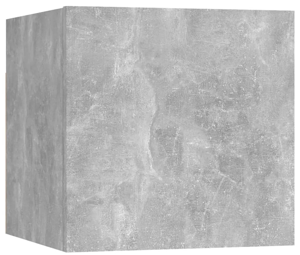 3079718 vidaXL Нощно шкафче, бетонно сиво, 30,5x30x30 см, инженерно дърво