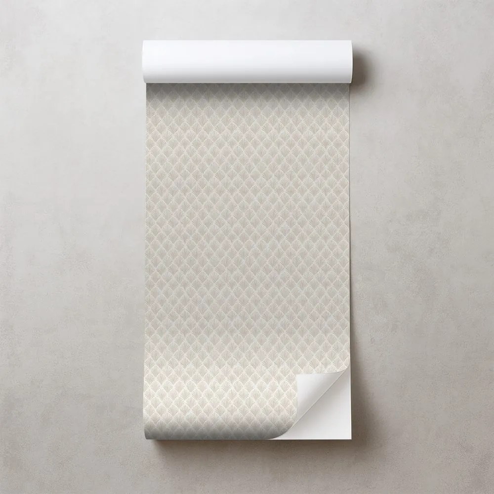 Самозалепващ тапет – Светли бежови геометрични мотиви