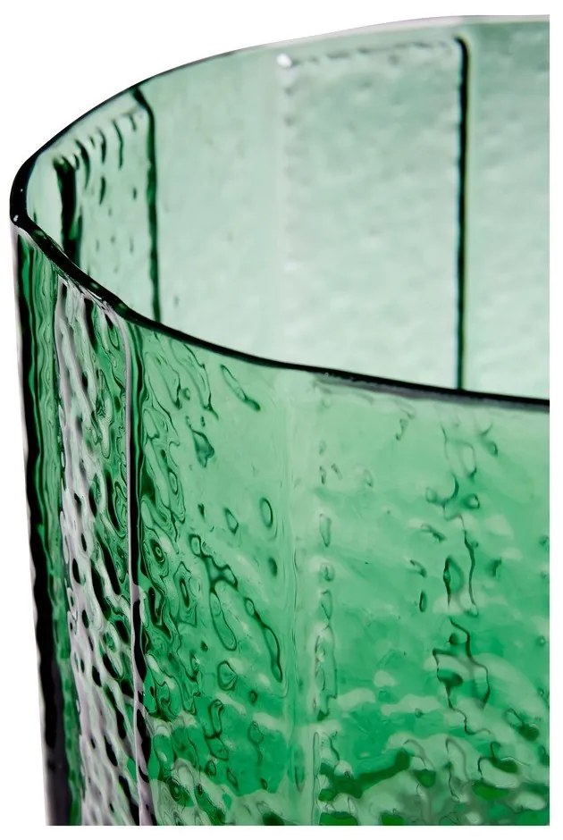 Ръчно изработена стъклена ваза Emerald - Hübsch