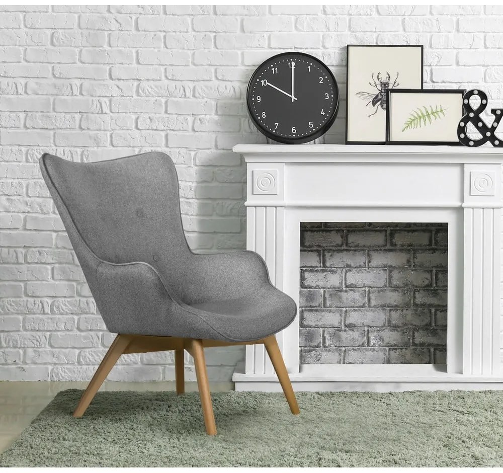 Сиво кресло Niko – Ropez