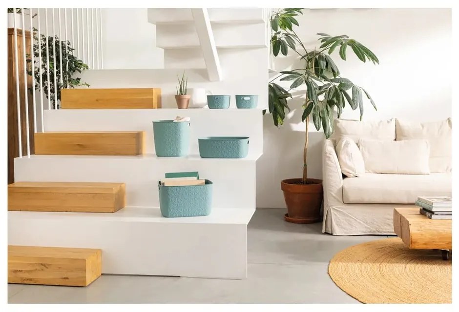 Пластмасови кошници за съхранение в комплект от 2 бр. 19x19x11 cm Softex – Curver