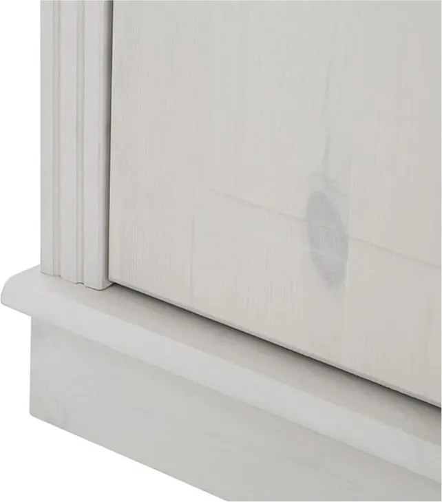 Бяла библиотека от масивен бор 296x223 cm Anita – Støraa