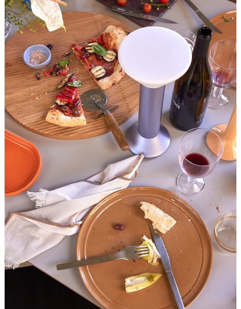 Лилава затъмняваща се настолна лампа (височина 30 cm) Flash – Hübsch