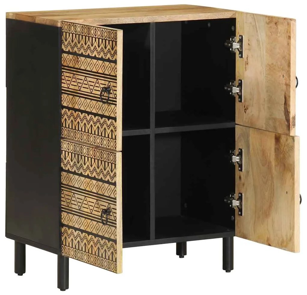 4018654 vidaXL Бюфет 60x33,5x75 см грубо мангово дърво масив