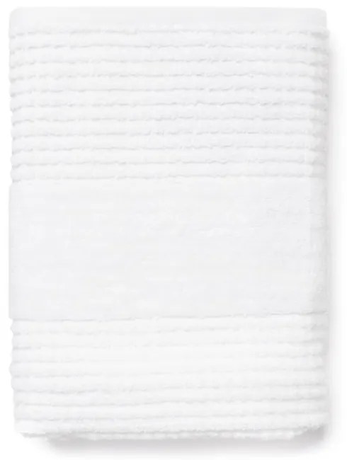 Бяла кърпа от органичен памук от тери 50x100 cm Check – JUNA