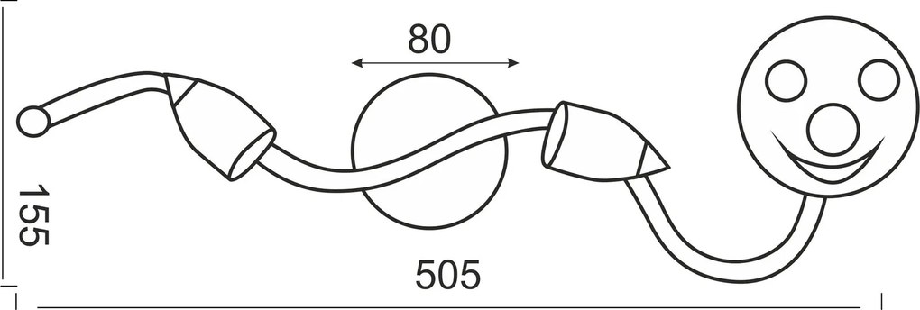 Аплика - Точкова светлина Sunny двойно