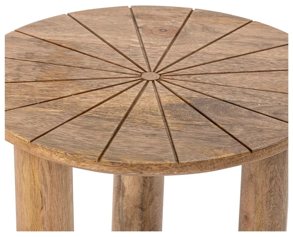 Кръгла странична масичка от масивно манго ø 40 cm Stella – Bloomingville