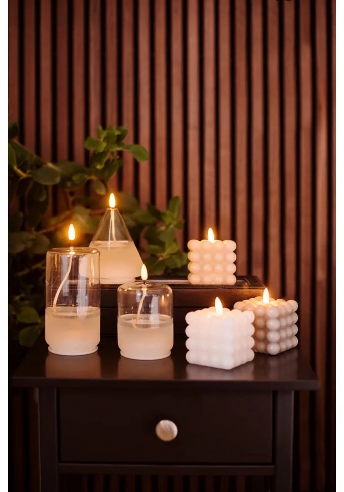 Бежова LED свещ от восък, височина 9,5 см Flamme Dot - Star Trading