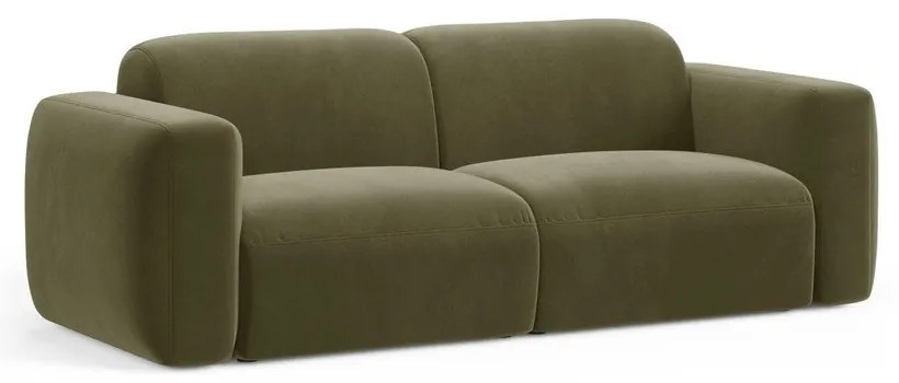 Кадифен диван в цвят каки 220 cm Strino – Cosmopolitan Design