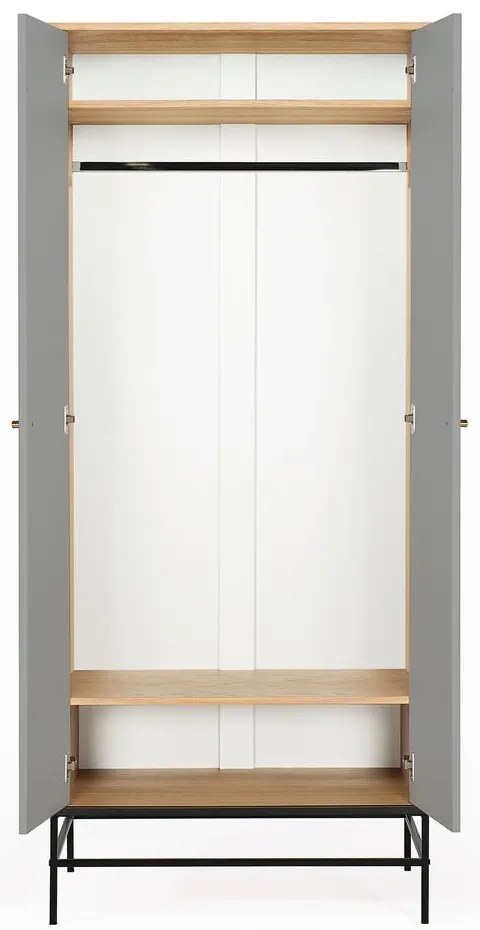 Сив гардероб 80x190 cm Mia - Woodman