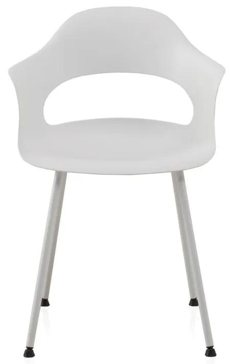 Бели пластмасови столове за хранене в комплект от 4 броя Theo - Geese