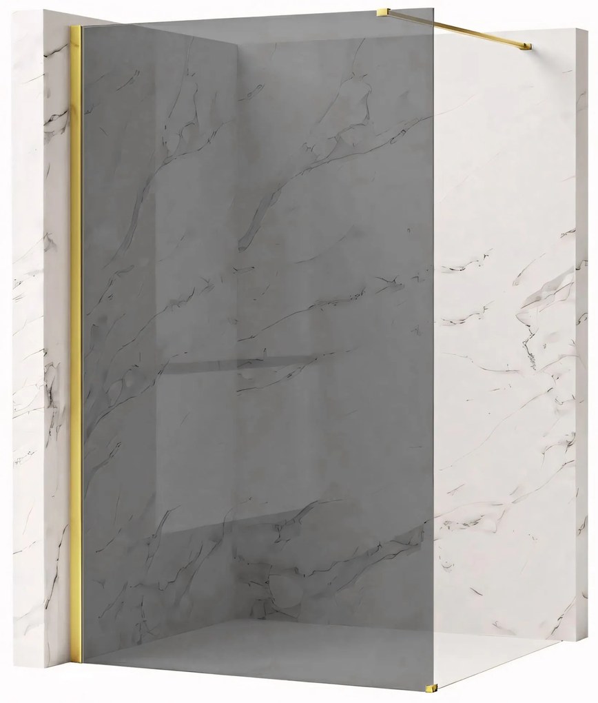 Параван за душ Rea Flexi Grey / Gold 120
