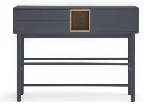 Тъмно сива конзолна маса 35x120 cm Corvo - Teulat