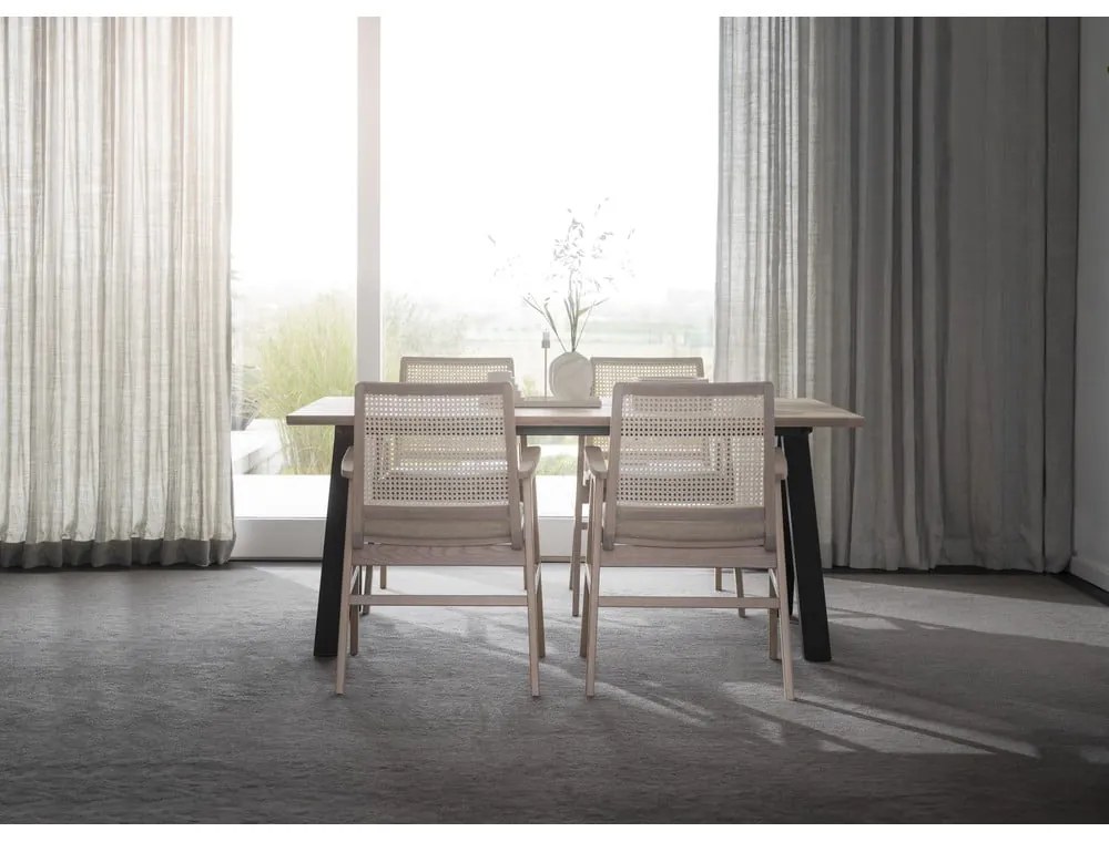 Сгъваема маса за хранене с дъбов плот 170x100 cm Carradale - Rowico