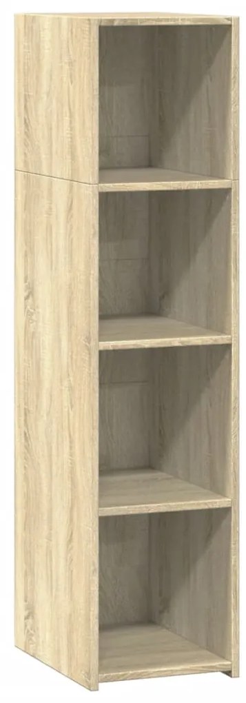 846378 vidaXL Висок шкаф, сонома дъб, 30x41x124 см, инженерно дърво
