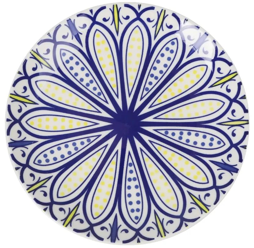 Сет японска десертна чиния LA MEDITERRANEA Kait, 20 cm, Порцелан, 6бр